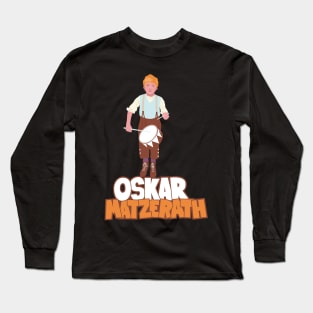 Oskar Matzerath Illustration - Tin Drum Tribute - Guenther Grass Long Sleeve T-Shirt